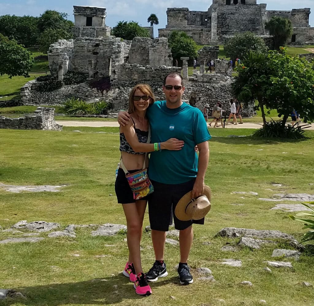 michael-rassel-with-wife-mayan-ruins